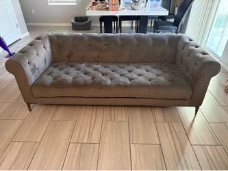 Tufted Couch and 2 Loveseat