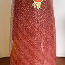 Original Hand Made And Blown By Mouth.made in Italy Vase