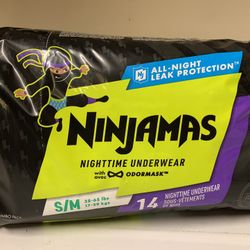 Ninjamas Small Nighttime Underwear 