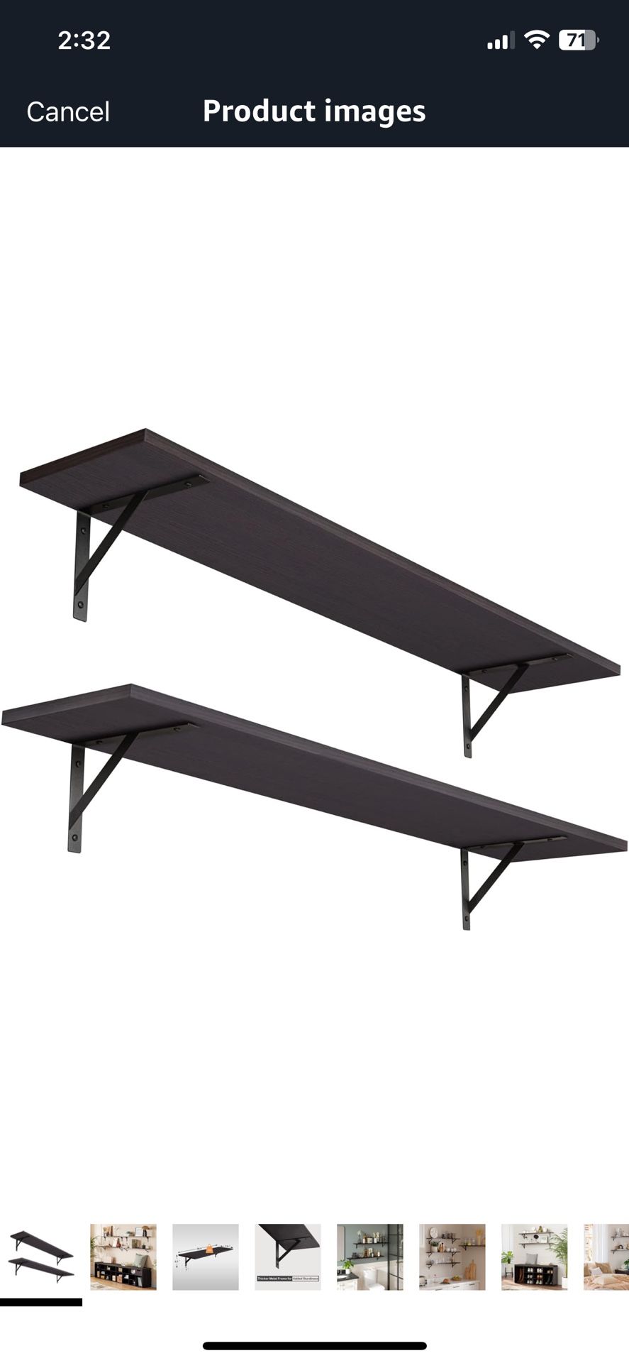 Wall Shelves Set Of 2 (39.4in)