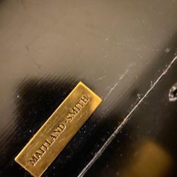 Maitland Smith Table Leaf Drop Floral Design Hand Painted Vintage Antique Wood Carved