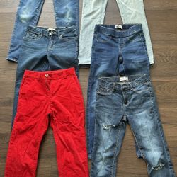 Girls Jeans, 8-10Y   Come and choose   I have around 12 pairs of jeans  $5 for each