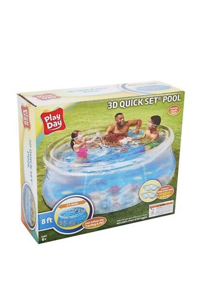 3D quickset 8 ft swimming pool