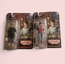 Stranger Things Eleven and Will action figures