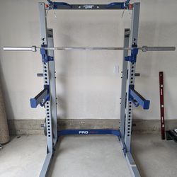 Fitness Gear Half Rack with Weights