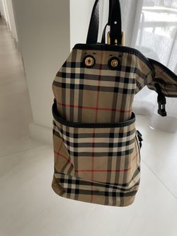 Vintage Check Nylon Baby Changing Bag