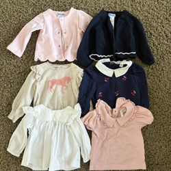 Jacadi Paris and Janie and jack tops sz12/18