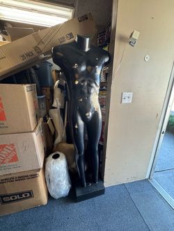 Black Full-Body Display Mannequin with Base