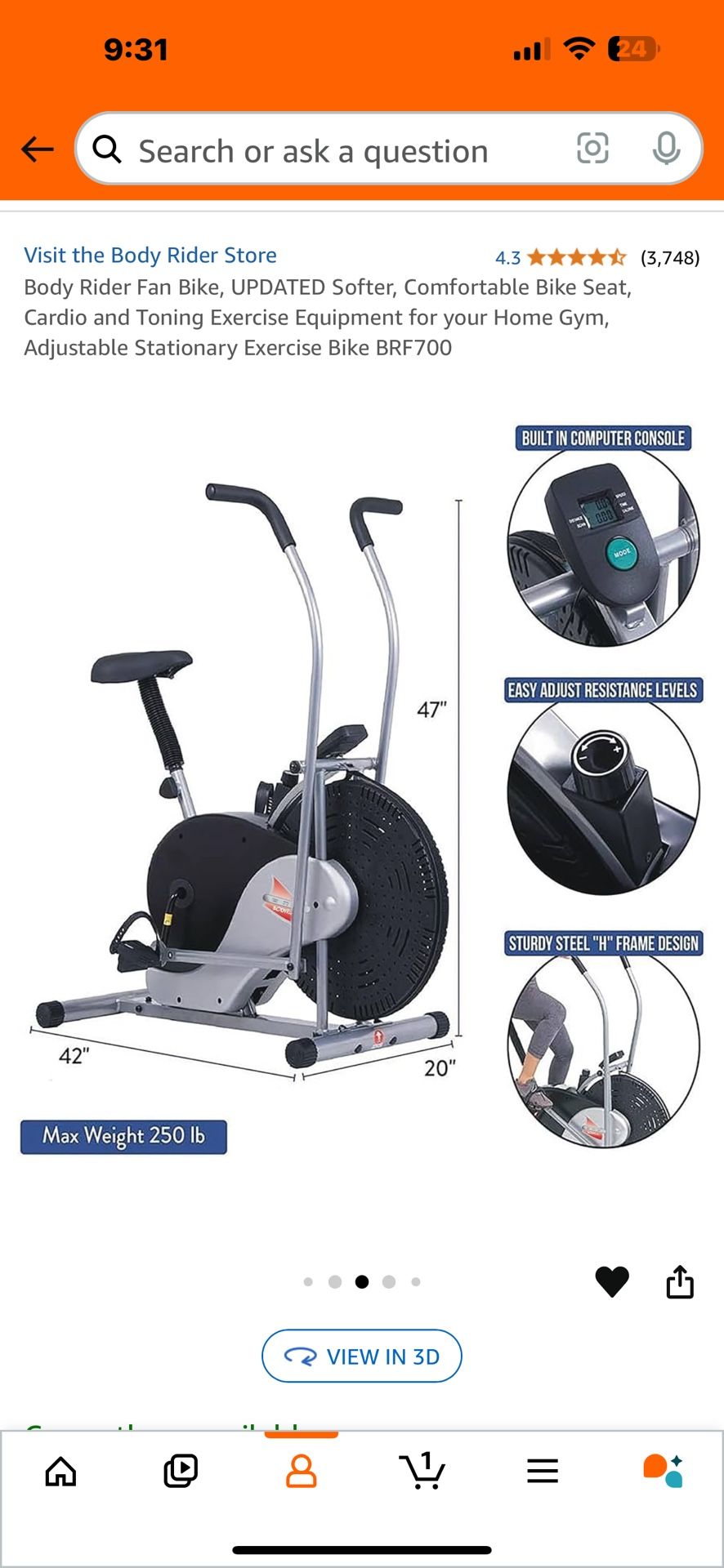 Exercise Bike 50$
