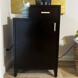 ☕ Compact Dark Wood Cabinet / Coffee Bar Station