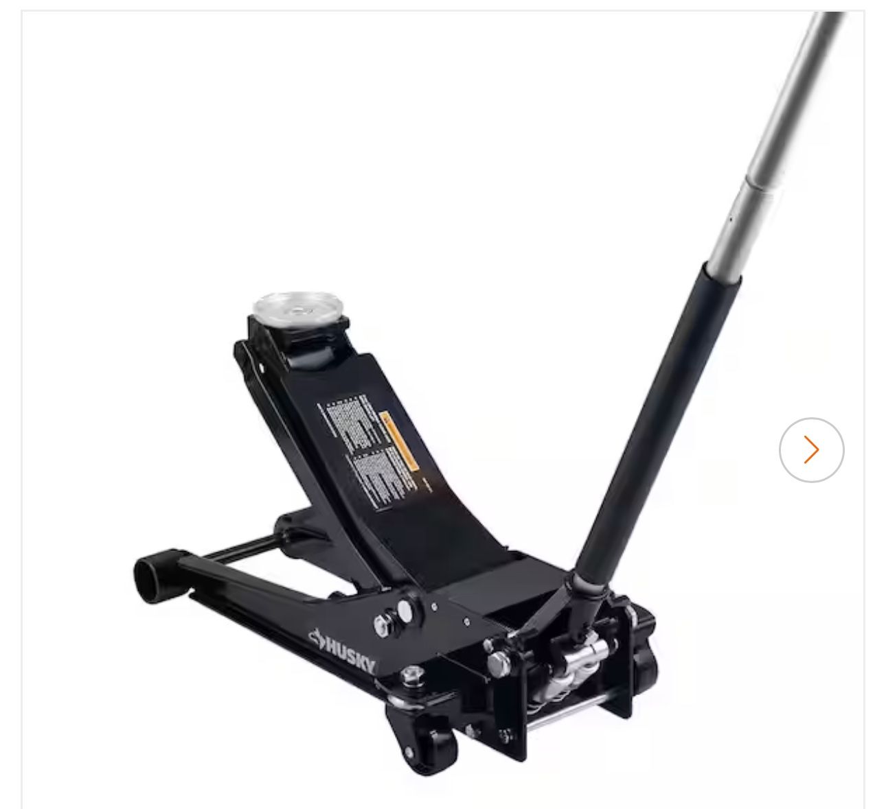 Husky 3-Ton Low Profile Floor Jack with Quick Lift