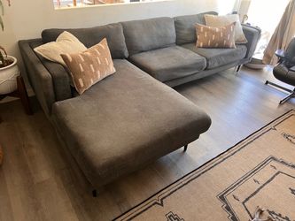 Living Spaces Sofa couch with Chaise