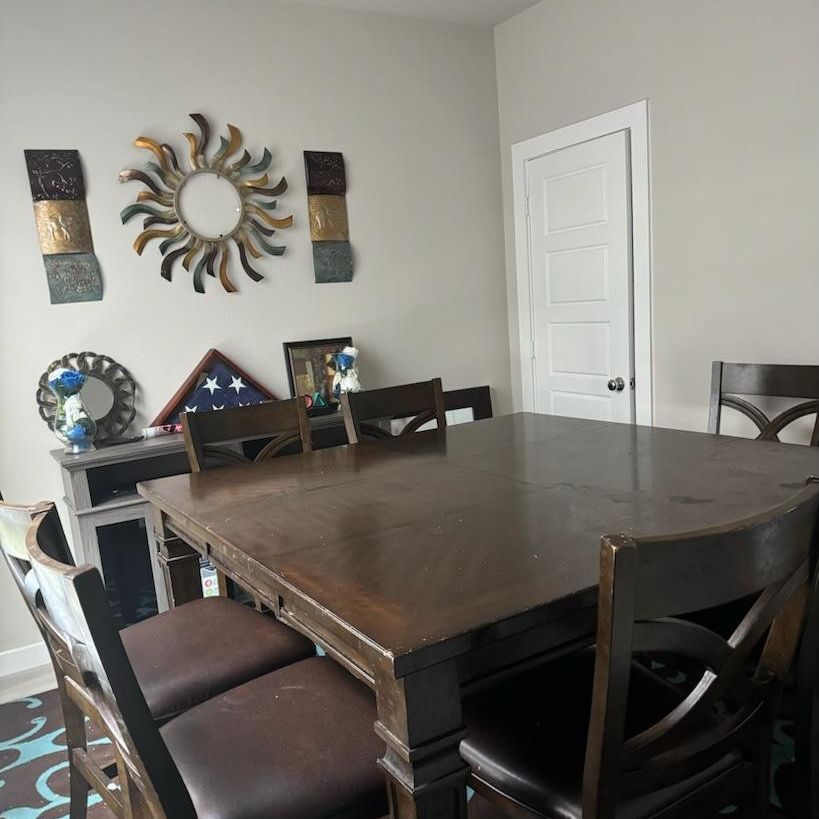 Counter Height Dining Table With 8 Chairs