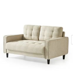Beige Loveseat