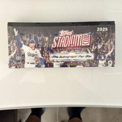 2025 Topps stadium club Box New sealed 