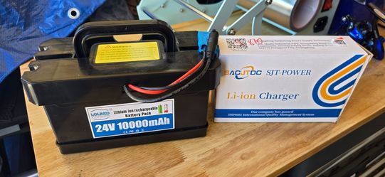 Lorko 24V 10000mAh Battery and Charger for Kids Riding Toys
