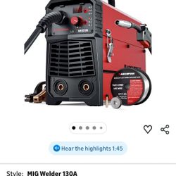 Portable Gasless Welder Equipment with Welding Gun and 2lb Welding Wire