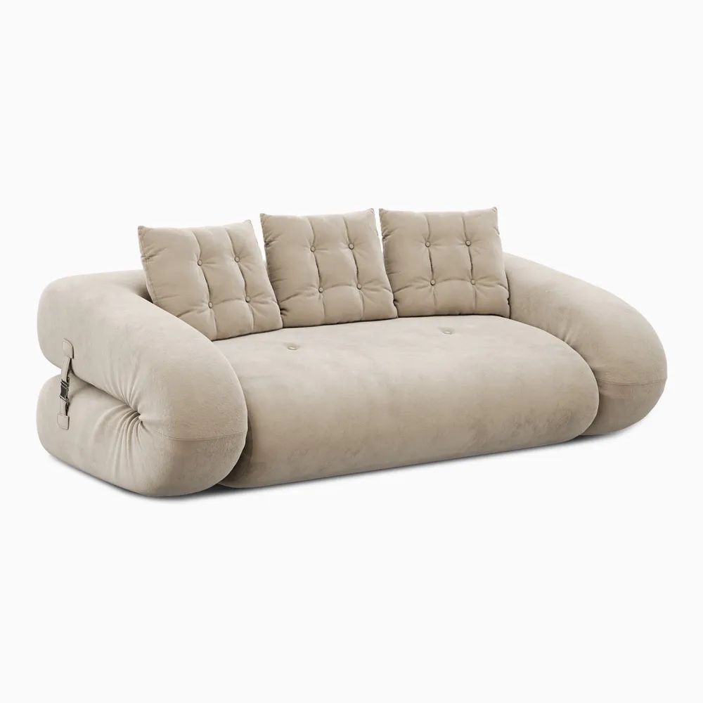 82” Velvet Upholstered Sofa Bed