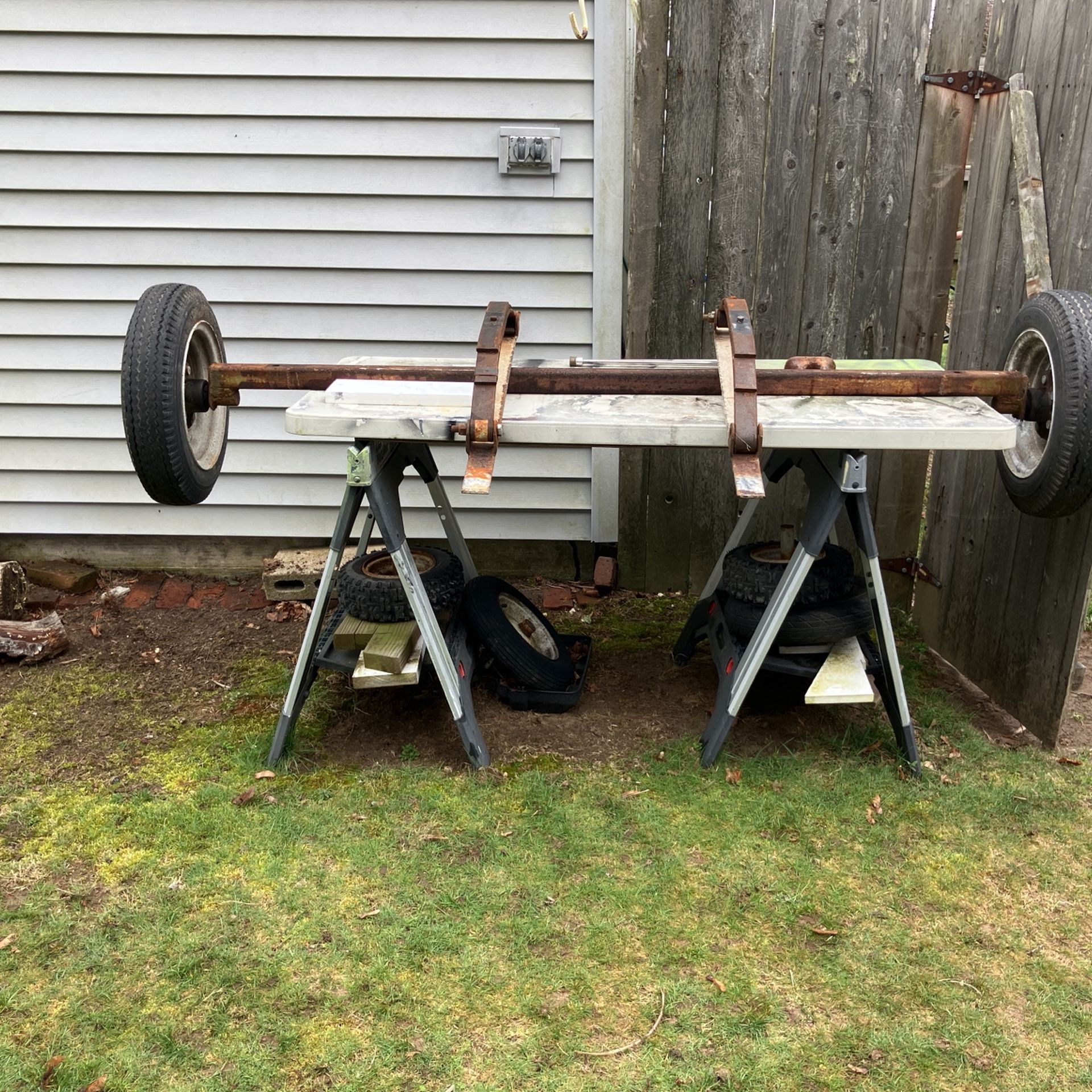 Boat Axel Tires And New Springs
