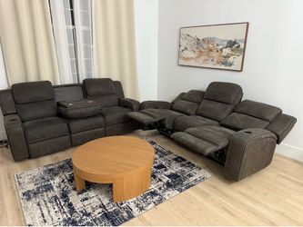 Sofa set electric power recliners