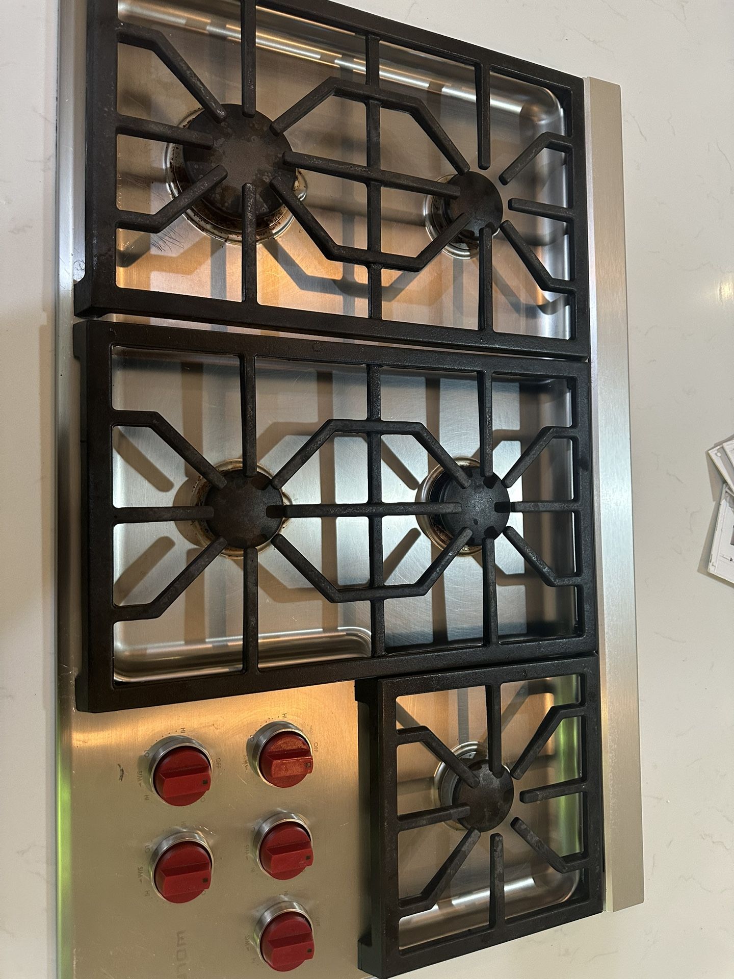 Wolf cooktop