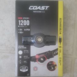 Coast XPH30R 1200 Lumen Rechargeable Dual Power Magnetic LED Headlamp  