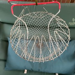 Vintage Egg Gathering Wire Basket
