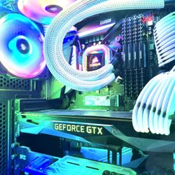 Liquid cooling gaming pc desktop computer i7 9700k gtx 1080ti 32gb ram 512gb ssd