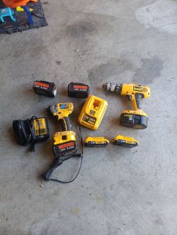 Dewalt Drill, Impact Driver  set
