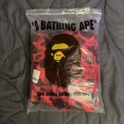 red bape hoodie