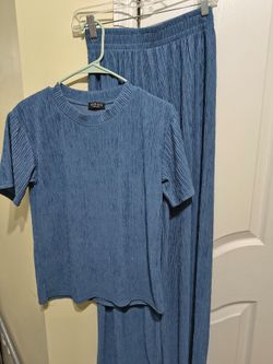 OTOS Blue Crinkle Two-Piece Matching Set