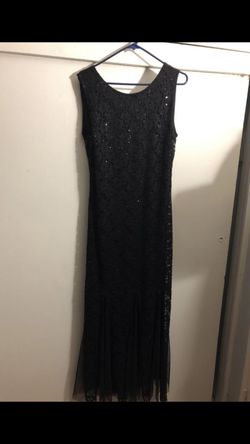 Long black mermaid dress