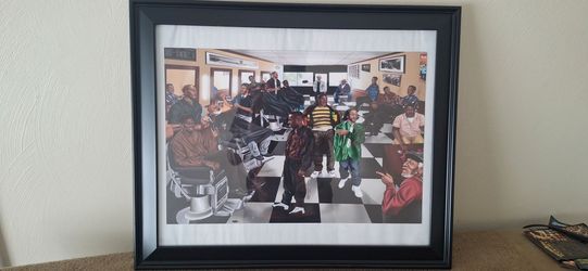 ​Framed Barbershop Movie Comedy Art Print - Black Wall Decor