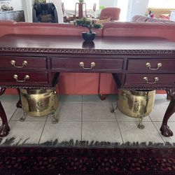 Vintage Solid Cherry Wood Desk