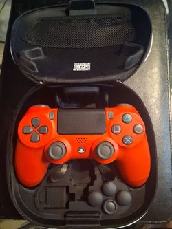 Sony PS4 DualShock 4 Controller Red with Case