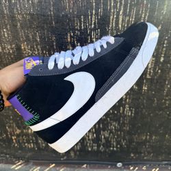 NIKE BLAZER HIGH | BLACK VARSITY PURPLE | MEN SIZE 8