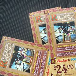 Tickets For Renassance Festival 