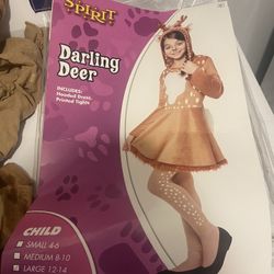 Halloween  Darling Deer Size Large 12/14