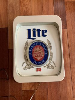 Vintage Miller Lite Beer Light