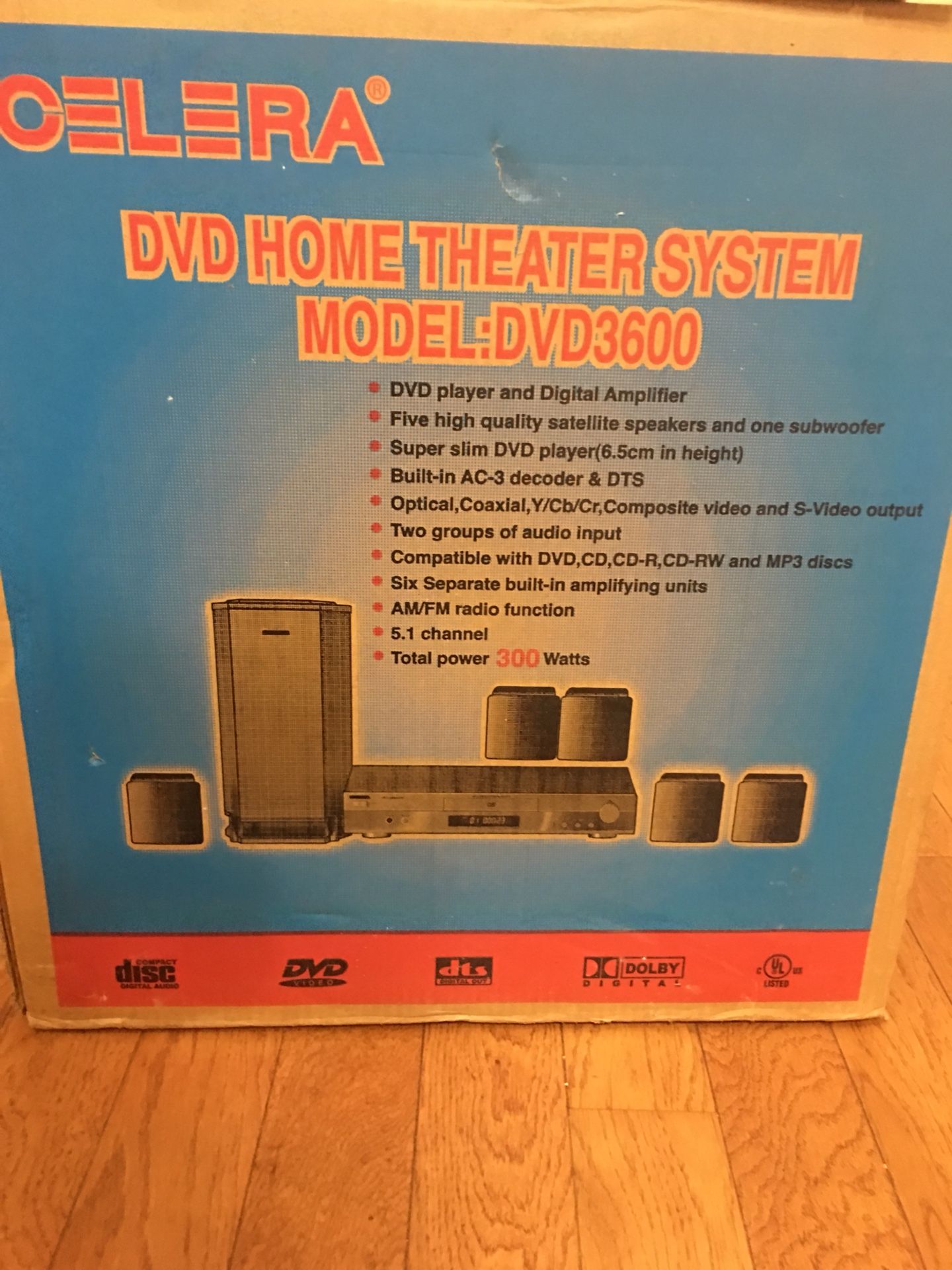 Celera DVD home theater system (Model: DVD3600)