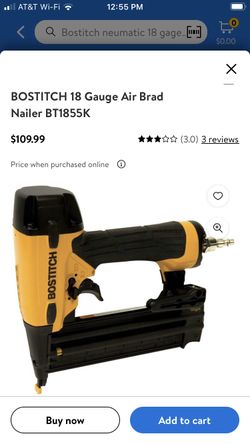 Bostitch. 18 Gauge Neumatic Finish Nailer