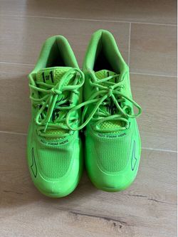La Melos lime green shoes