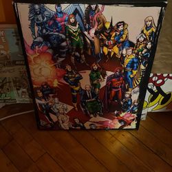 X-men Wooden Canvas 8 By 10 Size