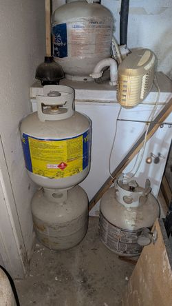 Empty propane tanks