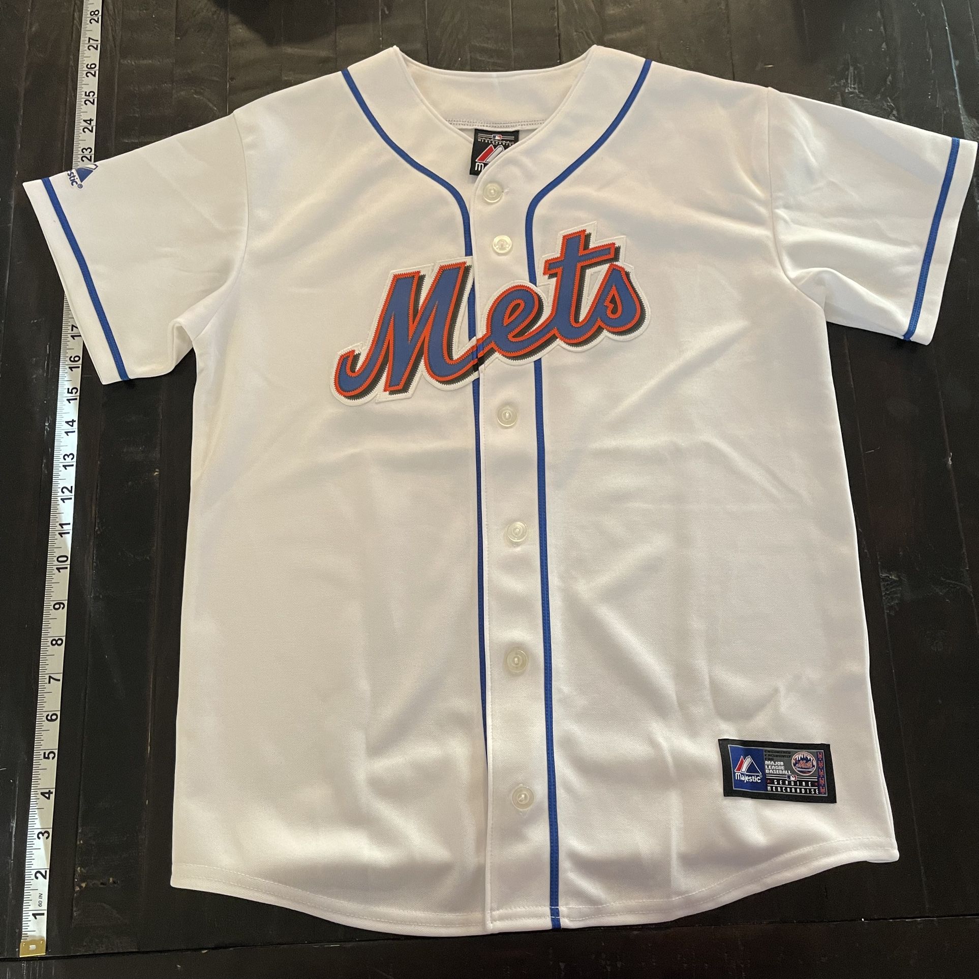 Mens Majestic New York Mets DAVID WRIGHT Baseball Jersey GRAY New –
