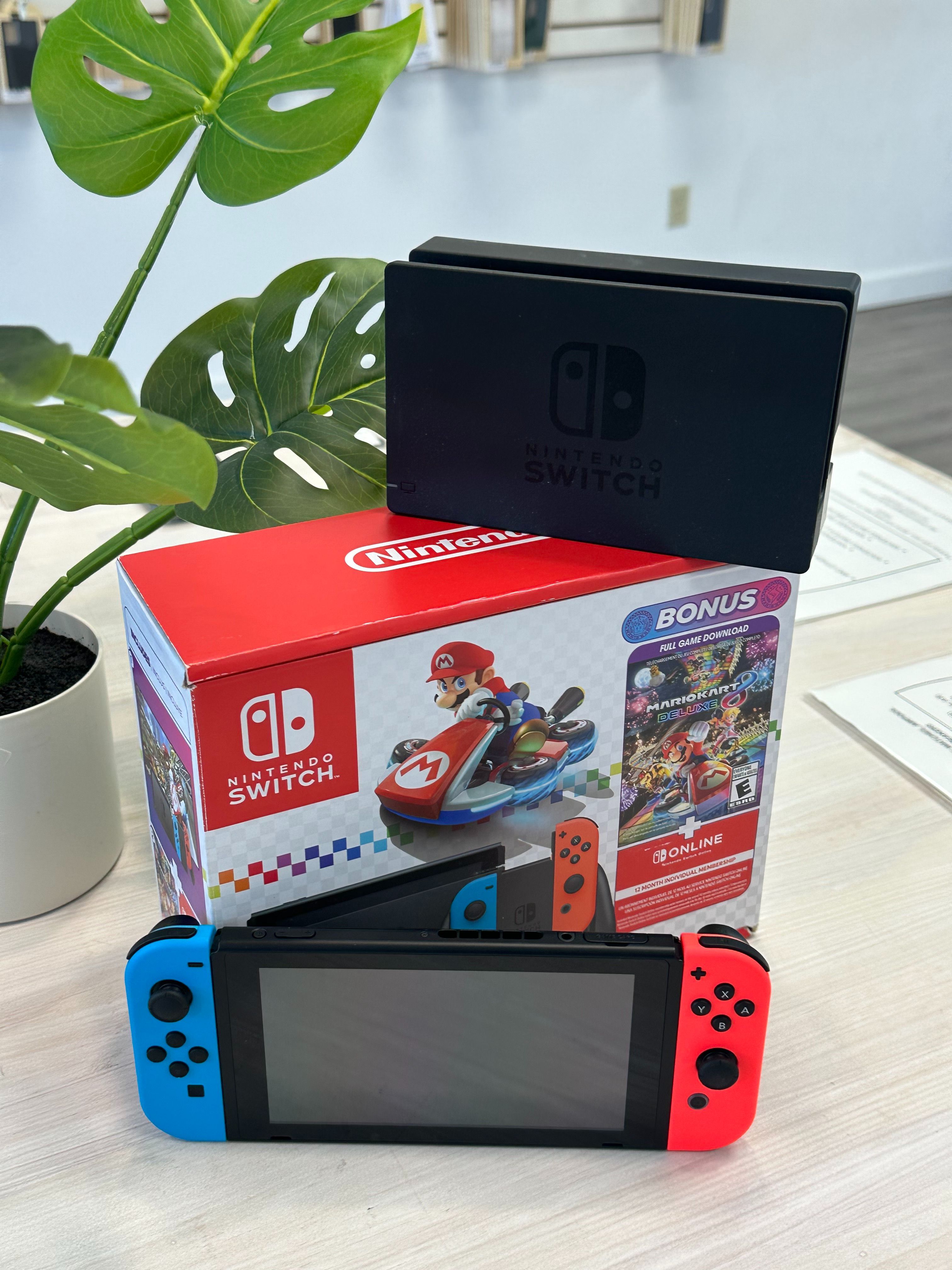 Nintendo Switch - Mario Kart 8 Deluxe Bundle (Opened Box) – $249