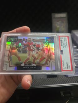 Brock Purdy rc silver prizm psa 10