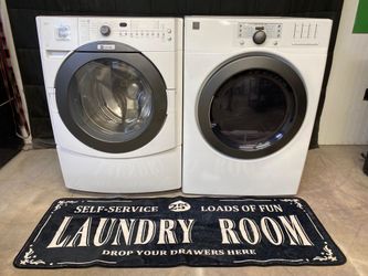 Maytag Epic Front Load Washer & Kenmore Electric Dryer Stackable Set White 🛡️ 30-Day Warranty