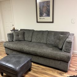 Beautiful Ethan Allen Sofa & Foot Stool