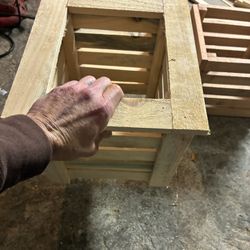 Small 9-10in Cedar Planters 